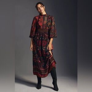 NWT Farm x Anthropologie Mock Neck Dress Size XS